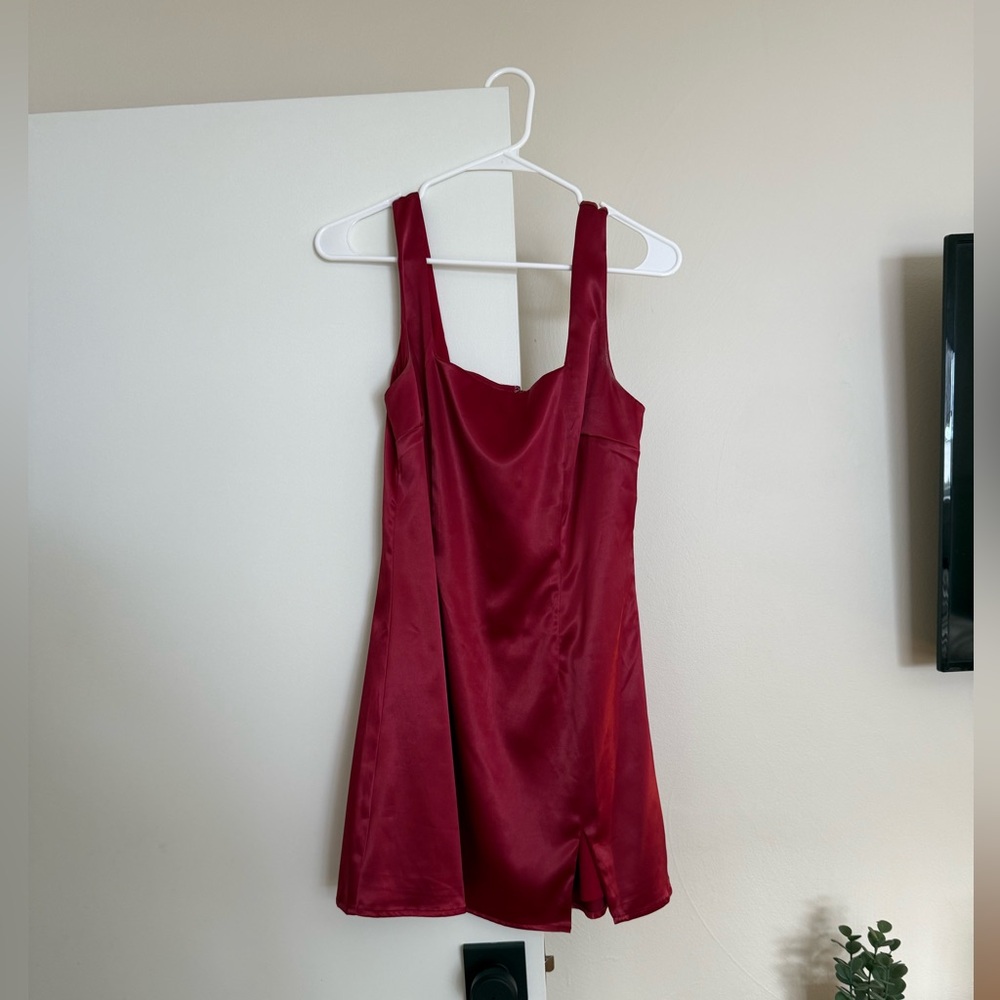 REVOLVE - More to Come Burgundy Mini Dress